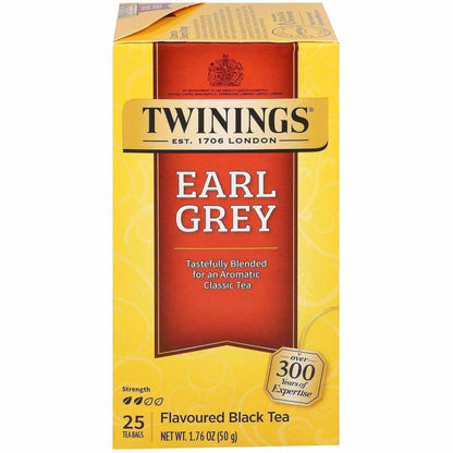 Twinings of London Earl Grey Black Tea Bag - 25 Cup - 25 / Box