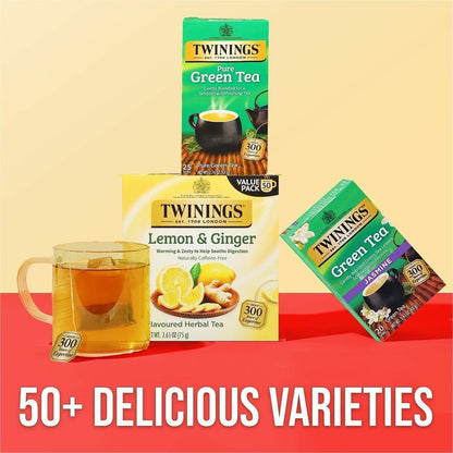 Twinings of London 100% Natural Green Tea Bag - 25 Cup - 25 / Box