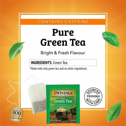 Twinings of London 100% Natural Green Tea Bag - 25 Cup - 25 / Box
