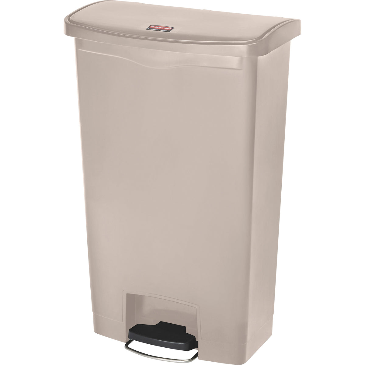 Rubbermaid Commercial Slim Jim 18G Front Step Container - 18 gal Capacity - 31.6" Height x 12.2" Width - Resin, Poly, Pl