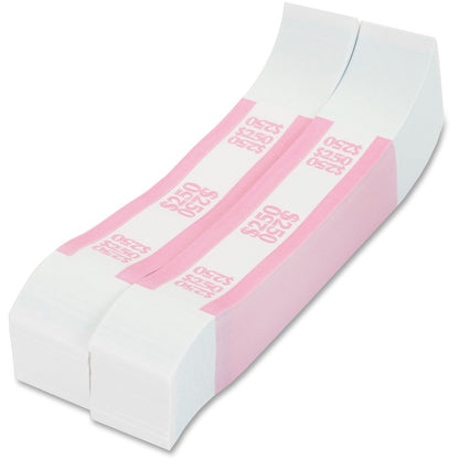 PAP-R Currency Straps - 1.25" Width - Total $250 in $1 Denomination - Self-sealing, Self-adhesive, Durable - 20 lb Basis