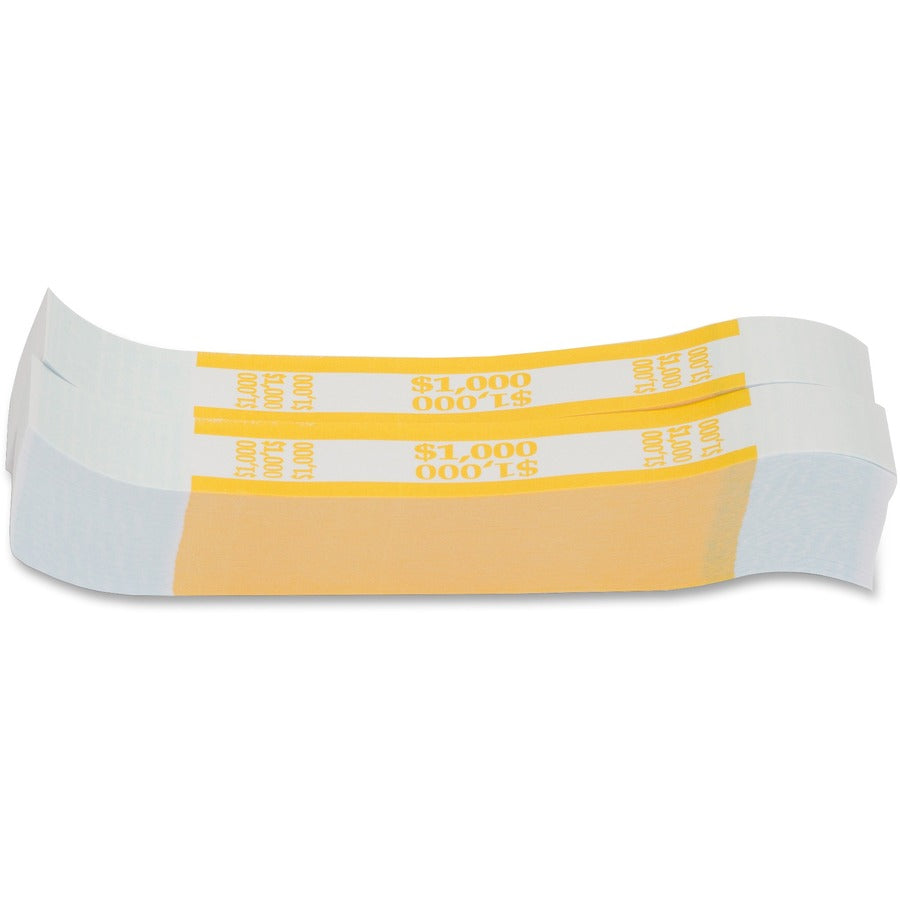 PAP-R Currency Straps - 1.25" Width - Total $1,000 in $10 Denomination - Self-sealing, Self-adhesive, Durable - 20 lb Ba