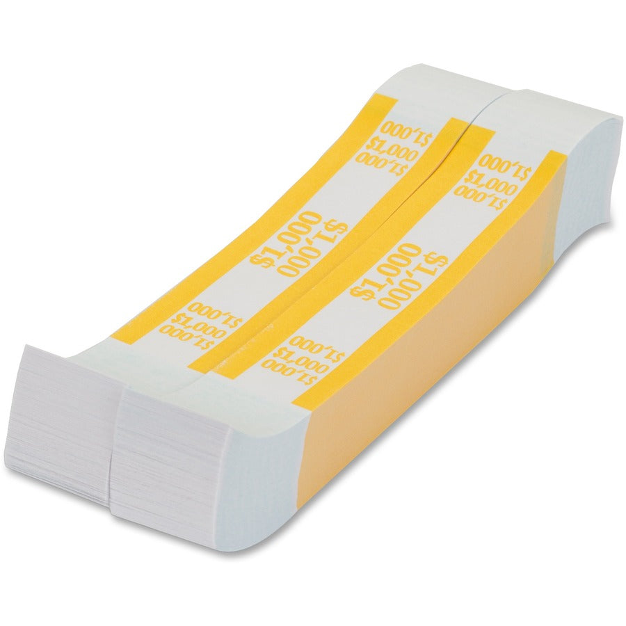 PAP-R Currency Straps - 1.25" Width - Total $1,000 in $10 Denomination - Self-sealing, Self-adhesive, Durable - 20 lb Ba