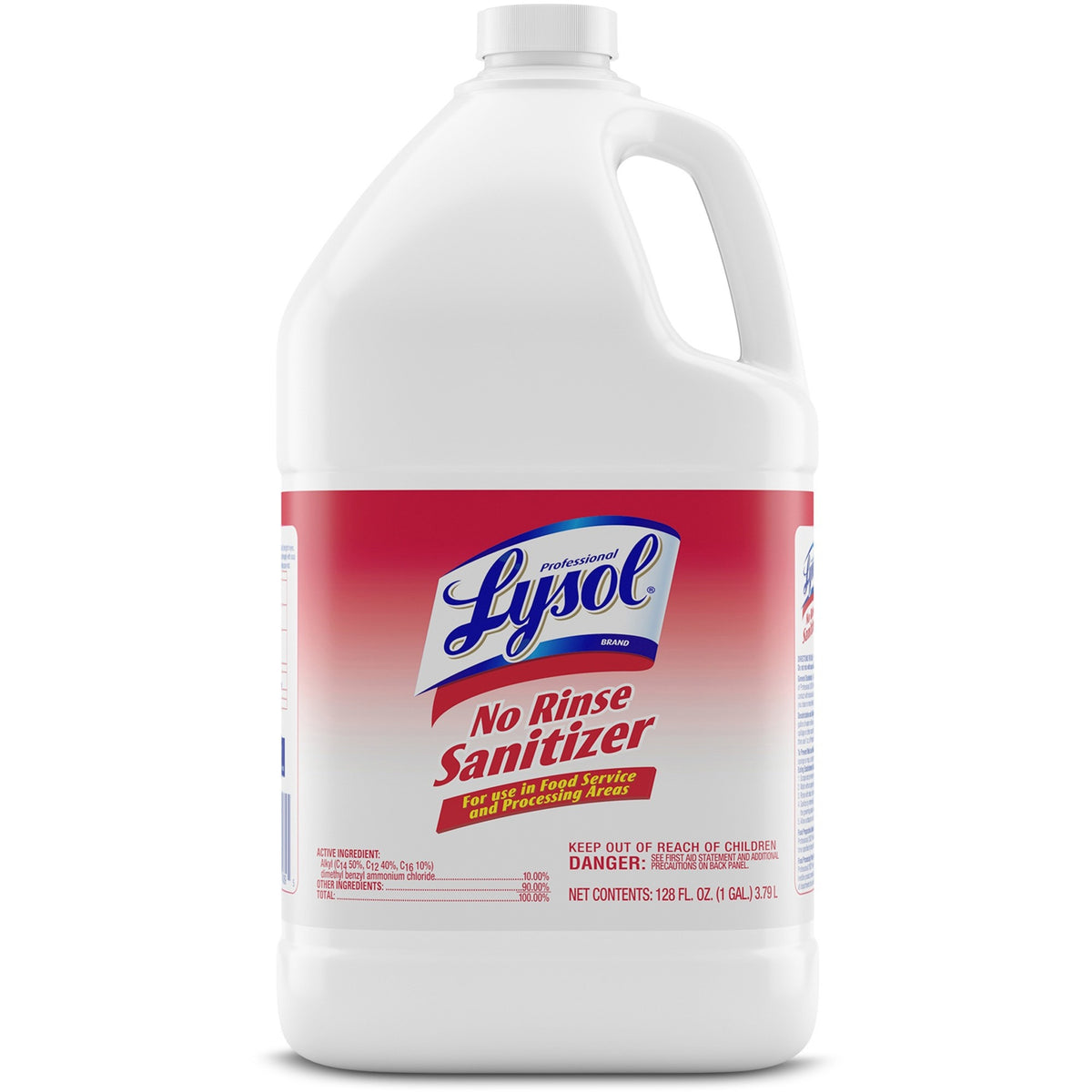 Professional Lysol No Rinse Sanitizer - Concentrate - 128 fl oz (4 quart) - No-rinse, Disinfectant, Anti-bacterial - Cle