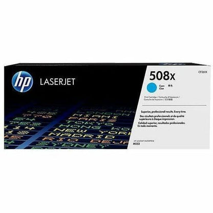 HP 508X Original High Yield Laser Toner Cartridge - Single Pack - Cyan - 1 Each - 9500 Pages