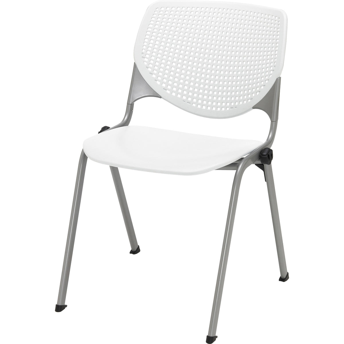 KFI "2300" Series Stack Chair - White Seat Color - Polypropylene Seat Material - White Back Color - Polypropylene Back M