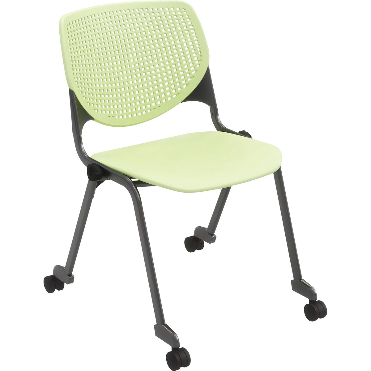 KFI "2300" Series Stack Chair - Lime Green Seat Color - Polypropylene Seat Material - Lime Green Back Color - Polypropyl