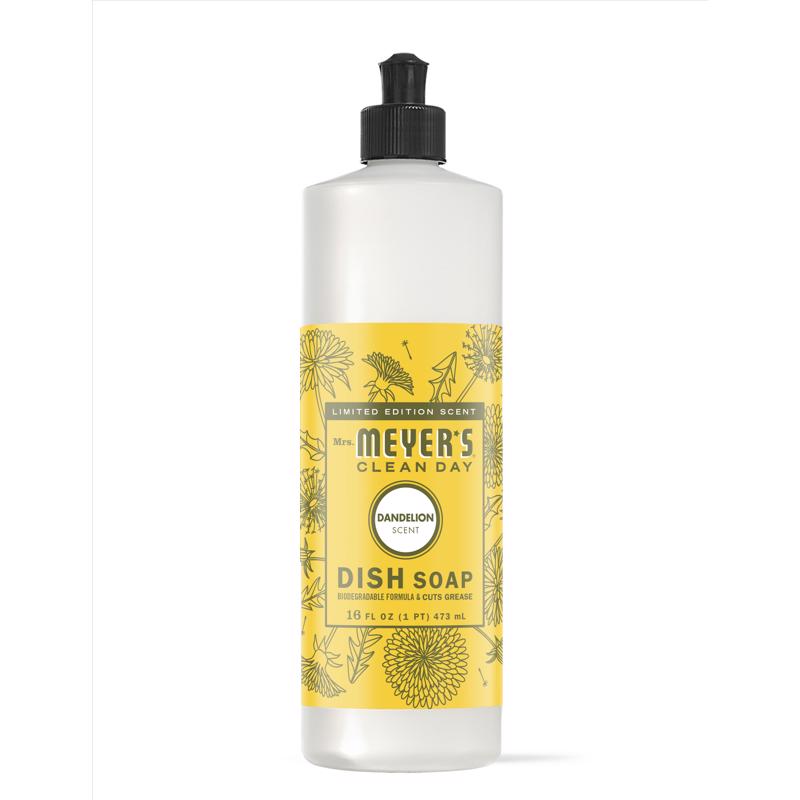 Mrs. Meyer's Clean Day Dandelion Scent Liquid Dish Soap 16 oz 1 pk