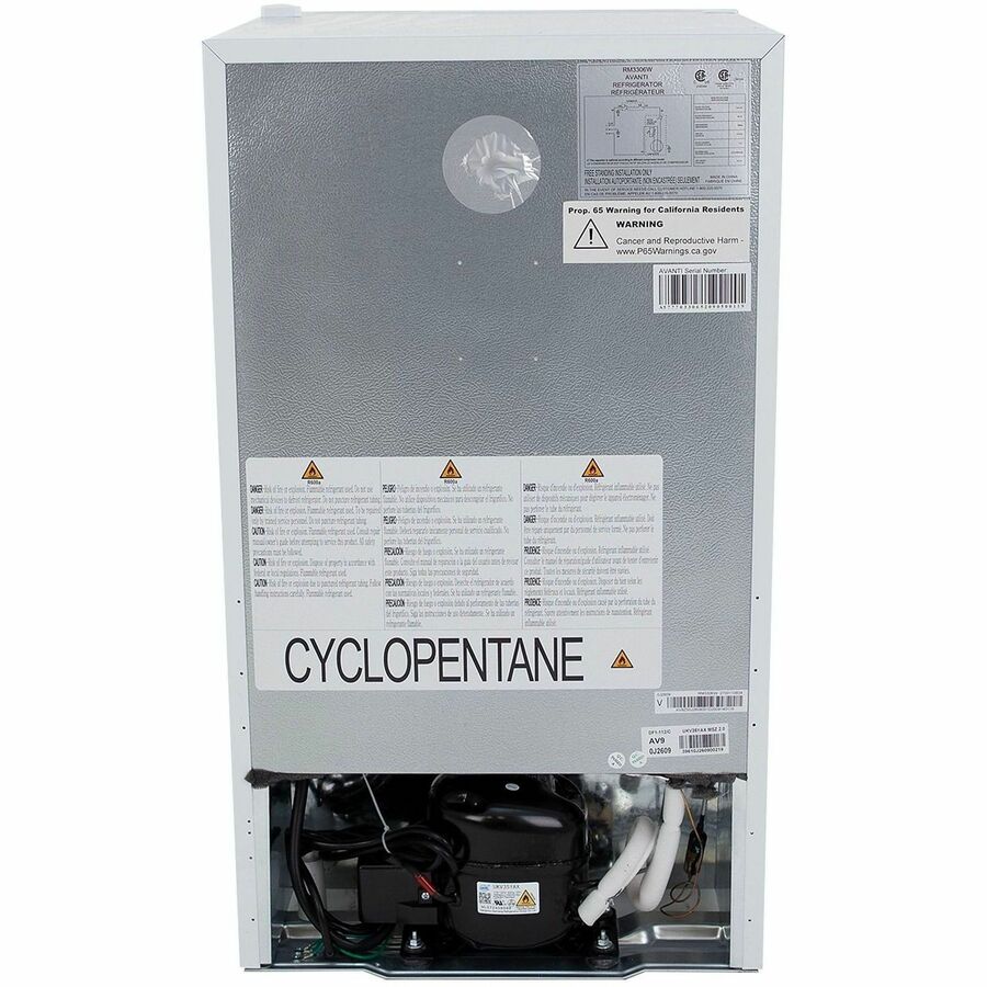 Avanti Counter-high Refrigerator - 3.30 ft³ - Manual Defrost - Undercounter - Manual Defrost - Reversible - 3.30 ft³ Net