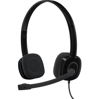 Logitech Stereo Headset H151 - Stereo - Mini-phone (3.5mm) - Wired - 22 Ohm - 20 Hz to 20 kHz - Over-the-head - Binaural