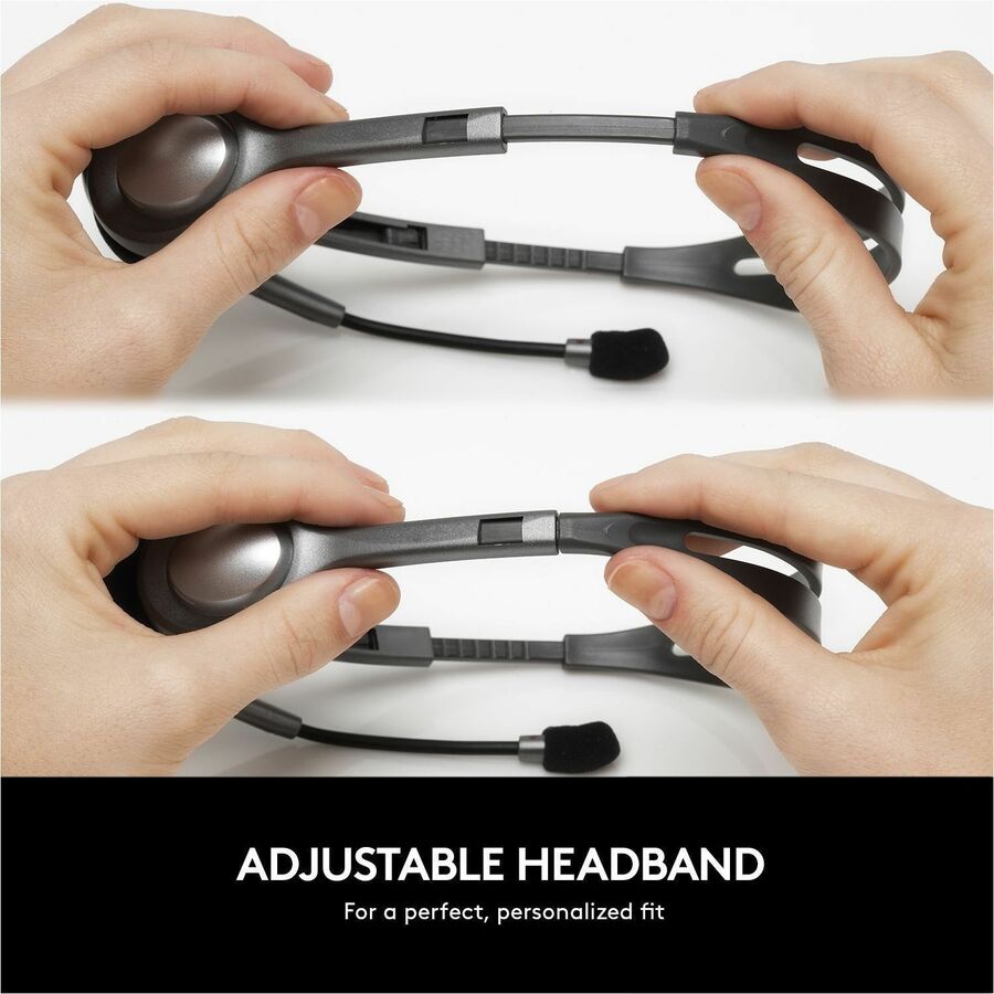 Logitech Stereo Headset H111 - Stereo - Mini-phone (3.5mm) - Wired - 32 Ohm - 20 Hz to 20 kHz - Over-the-head - Binaural