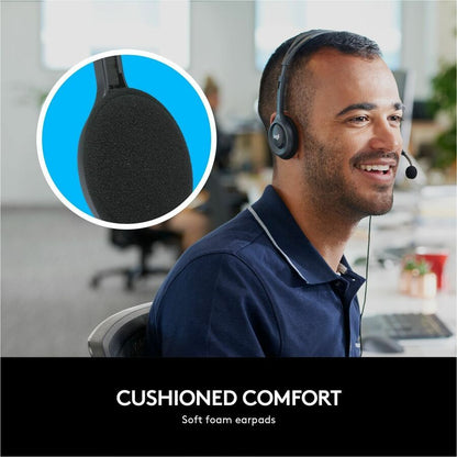 Logitech Stereo Headset H111 - Stereo - Mini-phone (3.5mm) - Wired - 32 Ohm - 20 Hz to 20 kHz - Over-the-head - Binaural