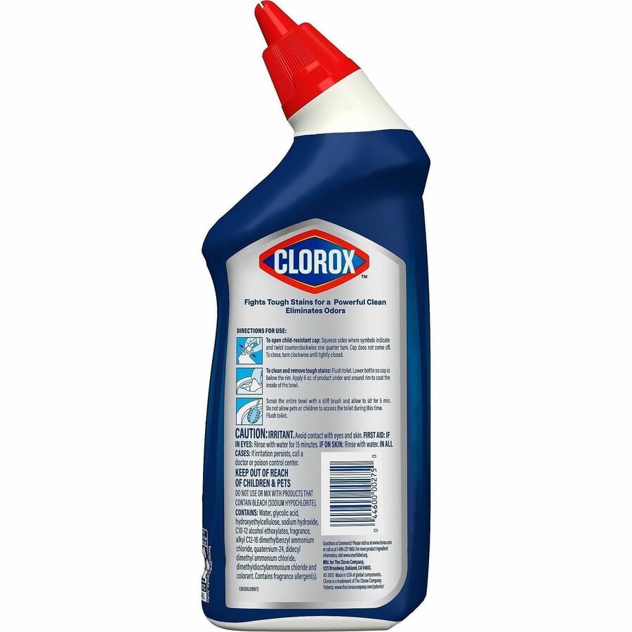 Clorox Toilet Bowl Cleaner Heavy-Duty Stain and Ring Remover - For Toilet Bowl - 24 fl oz (0.8 quart) - Arctic Clean Sce