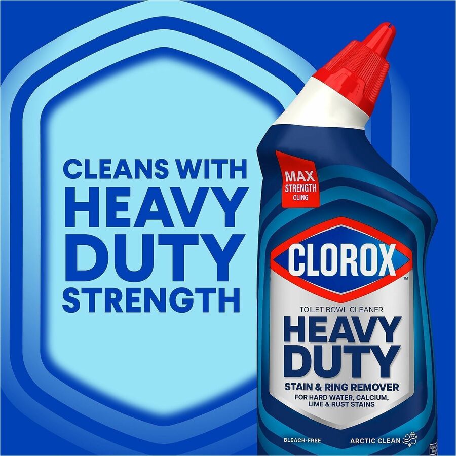 Clorox Toilet Bowl Cleaner Heavy-Duty Stain and Ring Remover - For Toilet Bowl - 24 fl oz (0.8 quart) - Arctic Clean Sce