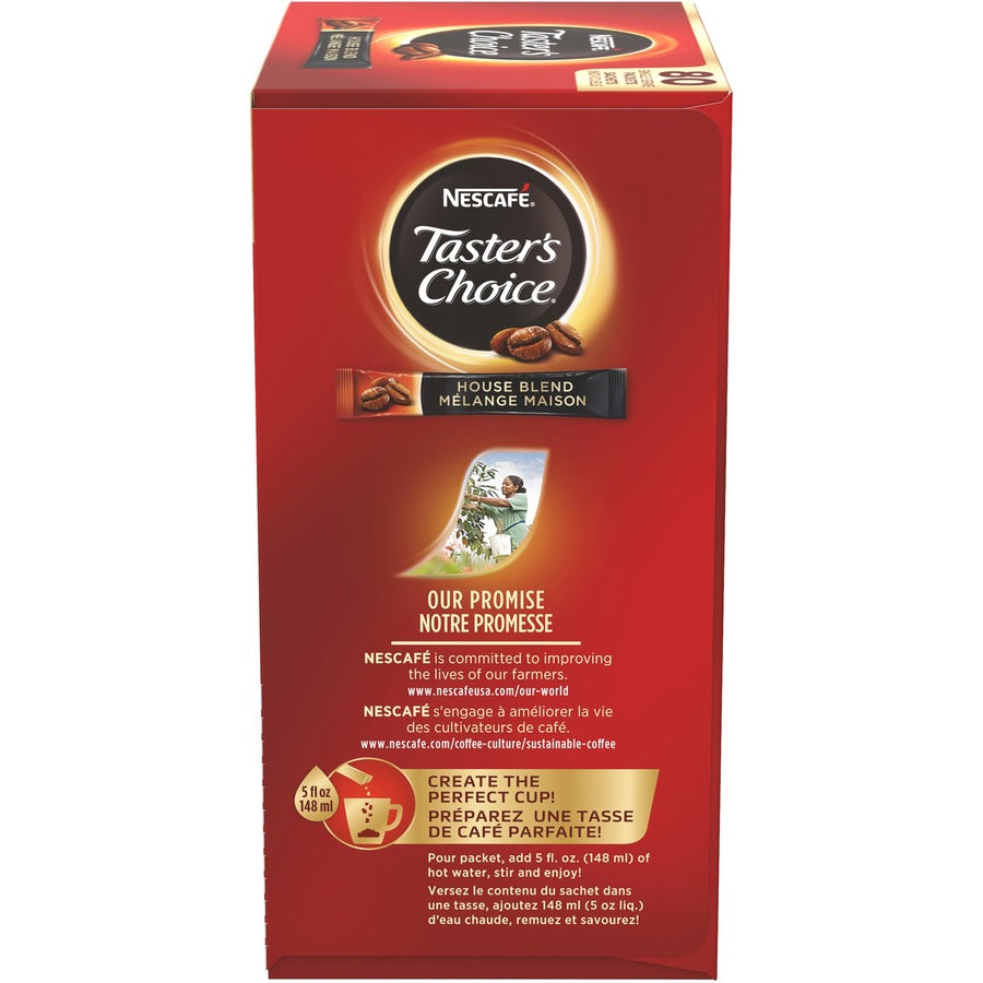 Nescafe Taster's Choice Instant House Blend Coffee - 0.1 oz Per Packet - 80 Stick - Instant - House Blend - 80 / Box