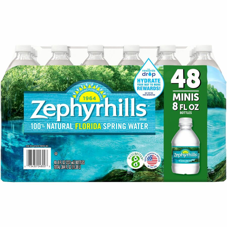 Primo Brands Natural Spring Water - 8 fl oz (237 mL) - 48 / Carton