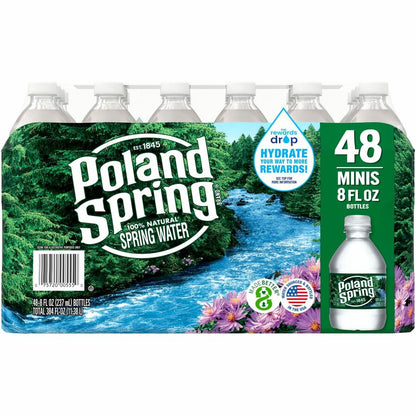 Primo Brands Natural Spring Water - 8 fl oz (237 mL) - 48 / Carton