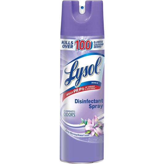 Lysol Early Morning Breeze Disinfectant Spray - For Multipurpose - 19 fl oz (0.6 quart) - Early Morning Breeze Scent - 1