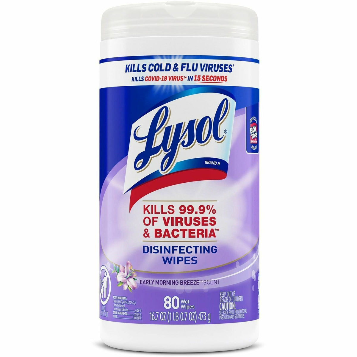 Lysol Early Morning Breeze Disinfecting Wipes - For Multipurpose, Multi Surface - Early Morning Breeze Scent - 1 Each