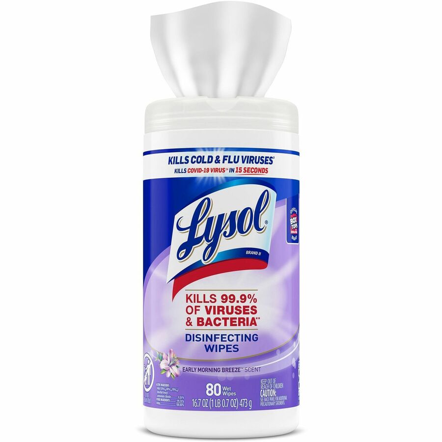 Lysol Early Morning Breeze Disinfecting Wipes - For Multipurpose, Multi Surface - Early Morning Breeze Scent - 1 Each