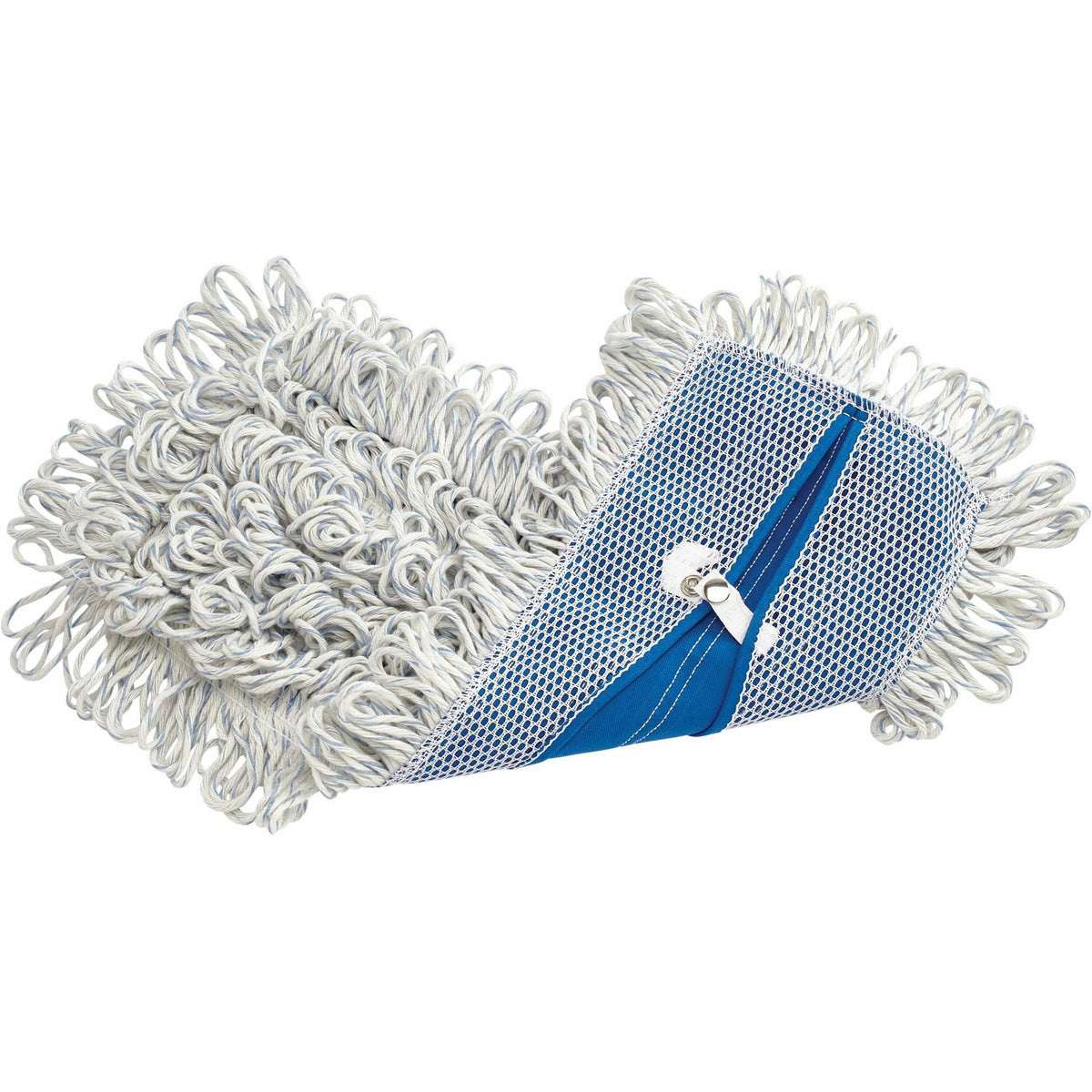 Rubbermaid Commercial Looped Fringe Finish Mop - 5" Width x 18" Length - Absorbent, Looped Ends - Rayon, Synthetic - Whi