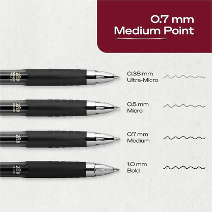 uniball™ 207 Gel Pen - 0.7 mm Pen Point - Refillable - Retractable - Black Ink - Pigment-based - 36 / Pack