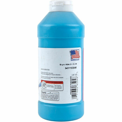 Crayola Artista II Washable Tempera Paints - Turquoise - 16 oz - Washable - 1 Each
