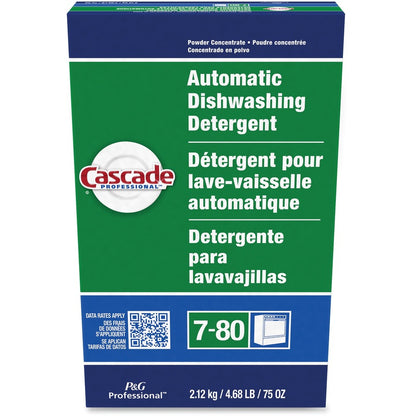 Cascade Professional Automatic Dishwasher Detergent Powder - For Dish - 75 oz (4.69 lb) - Fresh Scent - White - 1 Each