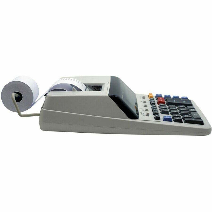 SHARP® EL-2630PIII 12-Digit Commercial Printing Calculator - Independent Memory, Sign Change, Backspace Key, Double Zero