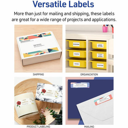 Avery® Shipping Address Labels, 250 Labels, Full Sheet Labels, Permanent (95920) - x 8 1/2" Width x 11" Length - Full Sh