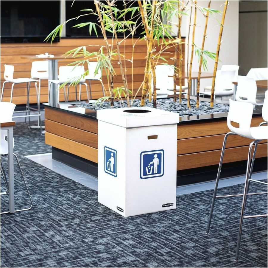 Bankers Box Waste & Recycling Bins - Internal Dimensions: 18" Width x 18" Depth x 36" Height - 10 / Carton