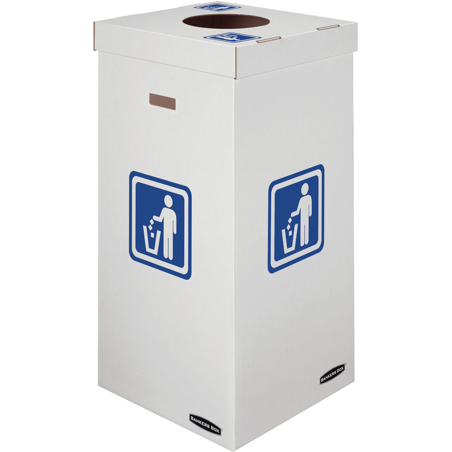 Bankers Box Waste & Recycling Bins - Internal Dimensions: 18" Width x 18" Depth x 36" Height - 10 / Carton