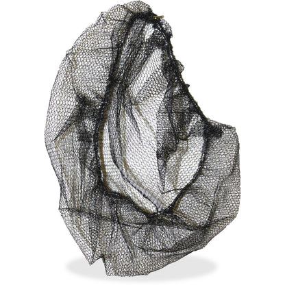 Genuine Joe Black Nylon Hair Net - Recommended for: Food Handling, Food Processing - Large - 21" Stretched Diameter - Co
