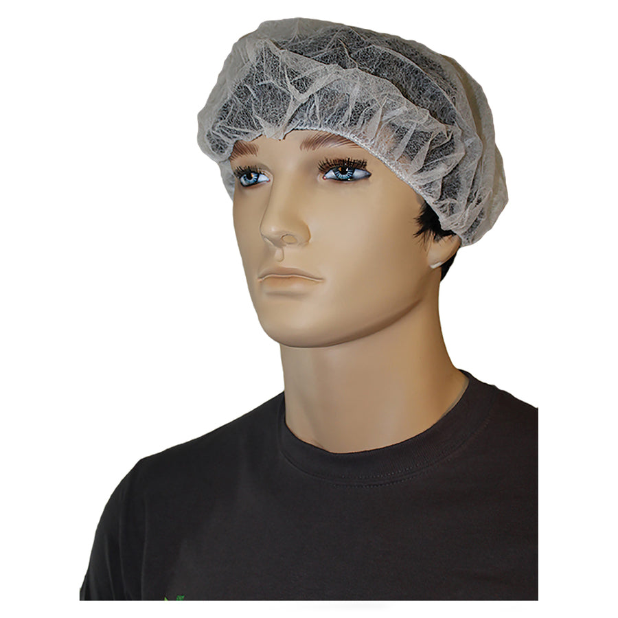 Genuine Joe Nonwoven Bouffant Cap - Recommended for: Hospital, Laboratory - Large - 21" Stretched Diameter - Contaminant