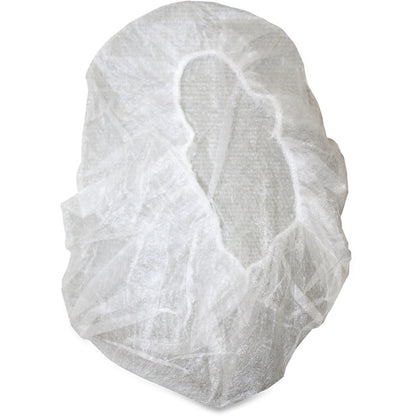 Genuine Joe Nonwoven Bouffant Cap - Recommended for: Hospital, Laboratory - Large - 21" Stretched Diameter - Contaminant