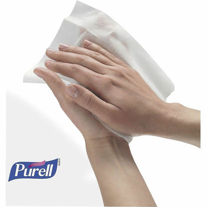 PURELL® On-the-go Sanitizing Hand Wipes - 5" Width x 7" Length - Clear - 100/Box - 10 / Carton