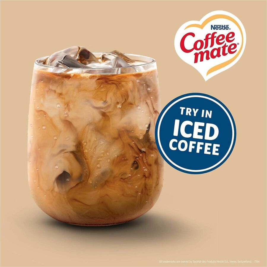 Coffee mate Original Nondairy Liquid Creamer Singles - Original Flavor - 0.38 fl oz (11 mL) - 200 Serving - 50/Box - 4 /