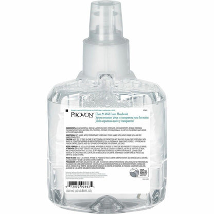 Provon LTX-12 Refill Clear & Mild Foam Handwash - 1.27 quart - Pump Bottle Dispenser - Kill Germs - Skin, Hand - Moistur