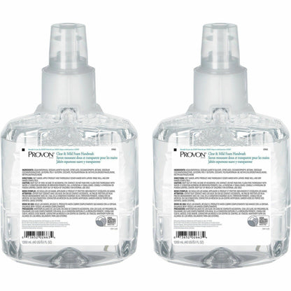 Provon LTX-12 Refill Clear & Mild Foam Handwash - 1.27 quart - Pump Bottle Dispenser - Kill Germs - Skin, Hand - Moistur