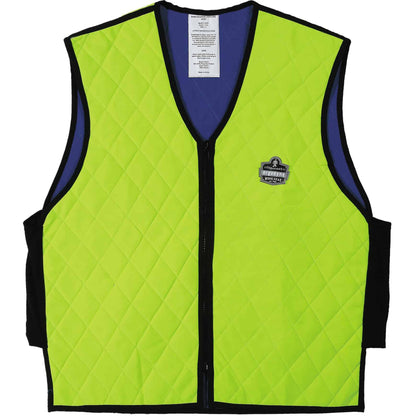 Ergodyne Chill-Its Evaporative Cooling Vest - Large - Polymer, Nylon - Lime - 1 Each