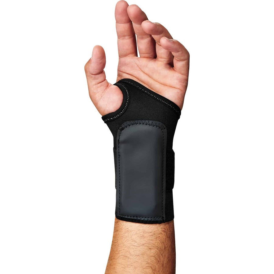 Ergodyne ProFlex 4000 Single-Strap Wrist Support - Left-handed - Black - 1 Each
