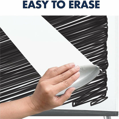 Quartet Melamine Presentation Easel - 36" (3 ft) Width x 24" (2 ft) Height - White Melamine Surface - Silver Graphite, G