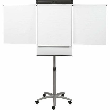Quartet Compass Nano-Clean Magnetic Mobile Presentation Easel - 36" (3 ft) Width x 24" (2 ft) Height - White Painted Ste