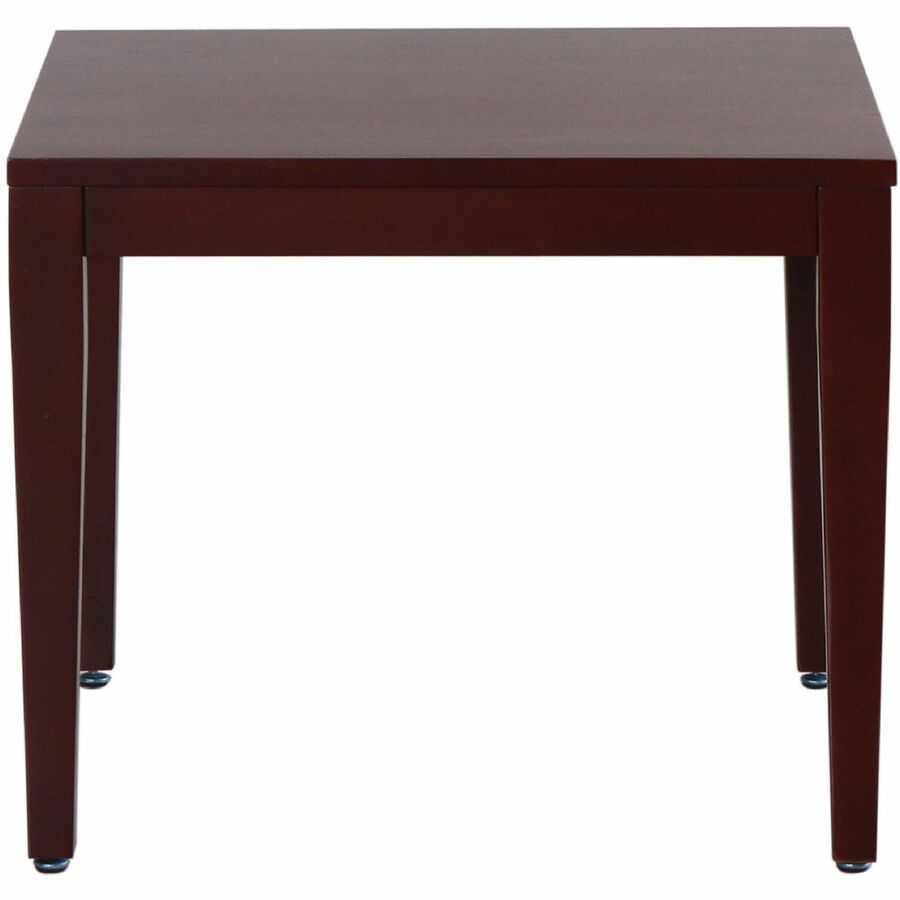 Lorell Solid Wood Corner Table - Square Top - Four Leg Base - 4 Legs - 23.60" Table Top Length x 23.60" Table Top Width 