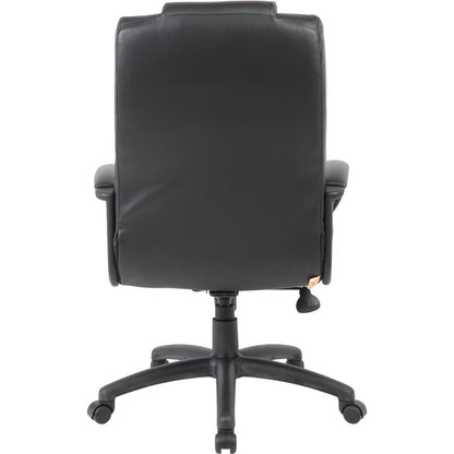 Boss B7501 Executive Chair - Black Seat Color - LeatherPlus Seat Material - Black Back Color - Leather Back Material - B