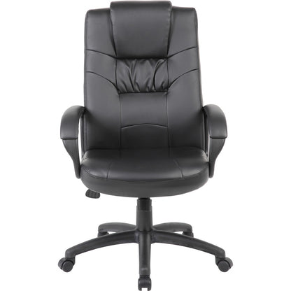 Boss B7501 Executive Chair - Black Seat Color - LeatherPlus Seat Material - Black Back Color - Leather Back Material - B