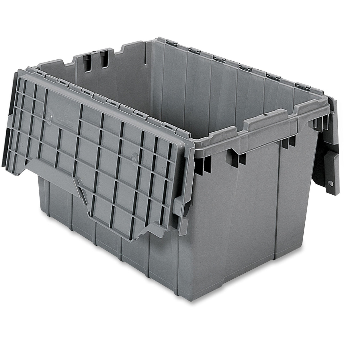 Akro-Mils Attached Lid Storage Container - Internal Dimensions: 12" Height - External Dimensions: 21.5" Length x 15" Wid