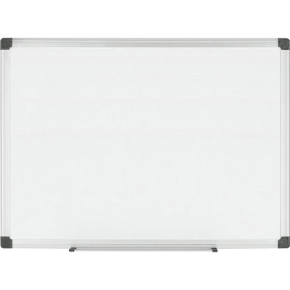 MasterVision Maya Series Magnetic Dry-Erase Board - 36" (3 ft) Width x 24" (2 ft) Height - White Porcelain Surface - Sil