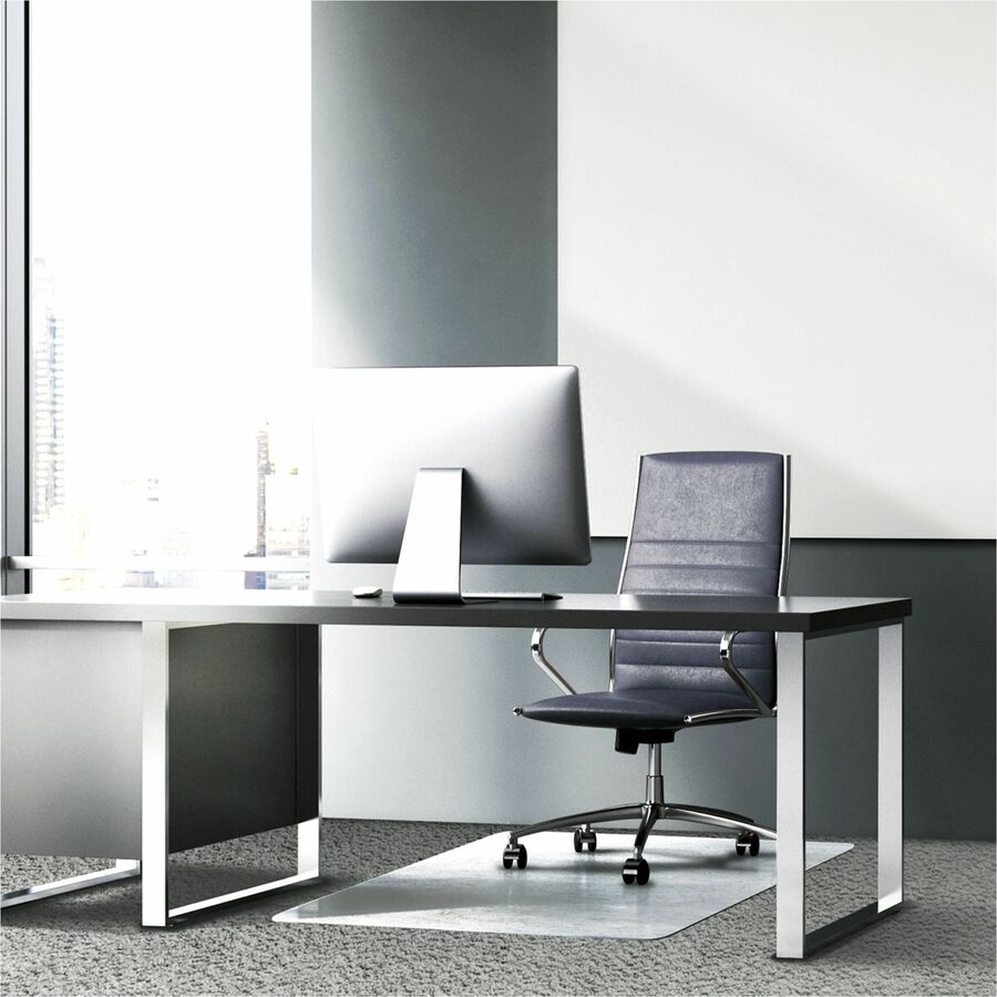 Floortex Heavy-Duty Glass Chair Mat for Hard Floors & Carpets - 36" x 48" - Hard Floor, Home, Office, Carpet