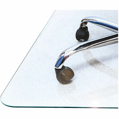 Floortex Heavy-Duty Glass Chair Mat for Hard Floors & Carpets - 40" x 53" - Hard Floor, Home, Office, Carpet